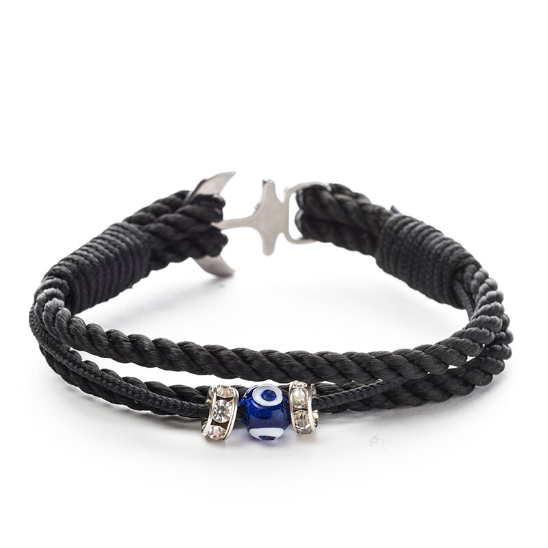 Bratara OLD SKIPPER, cu charm Karma