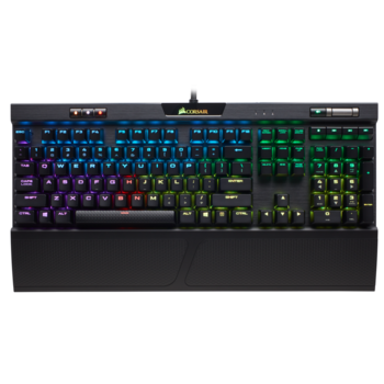 Tastatura mecanica gaming Corsair K70 RGB MK.2, iluminare RGB, switch MX Silent, Negru Tastatura mecanica gaming Corsair K70 RGB MK.2, iluminare RGB, switch MX Silent, Negru