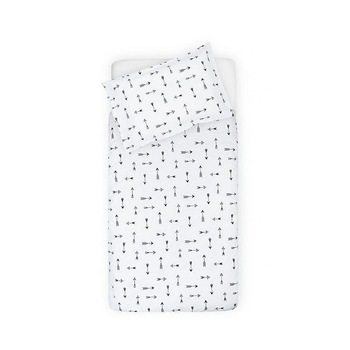 Lenjerie de pat Jollein Indians alba 100x140 cm Lenjerie de pat Jollein Indians alba 100x140 cm