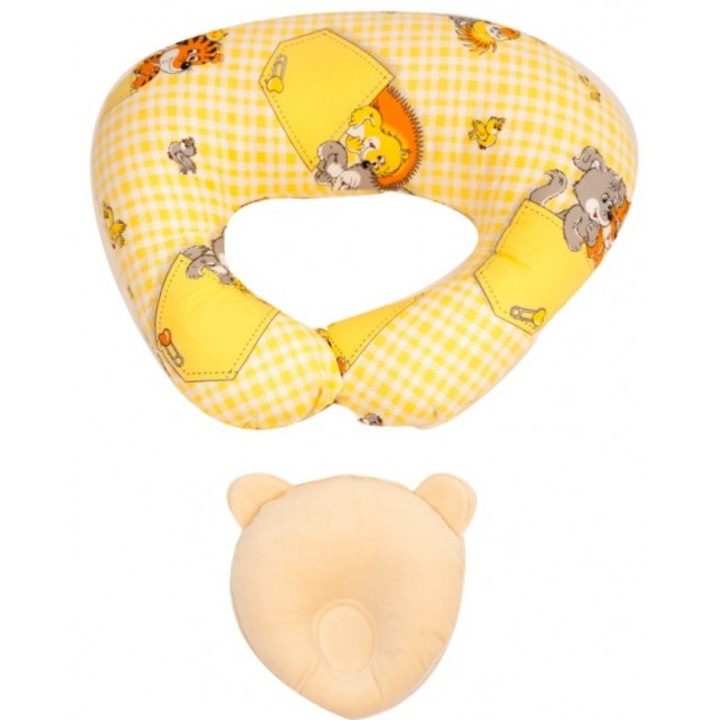 Set alaptare Perna alaptare+Perna pentru formarea capului bebelusului Surprise