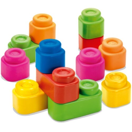 Set Clemmy cuburi moi constructie pentru copii, 12 buc - eMAG.ro
