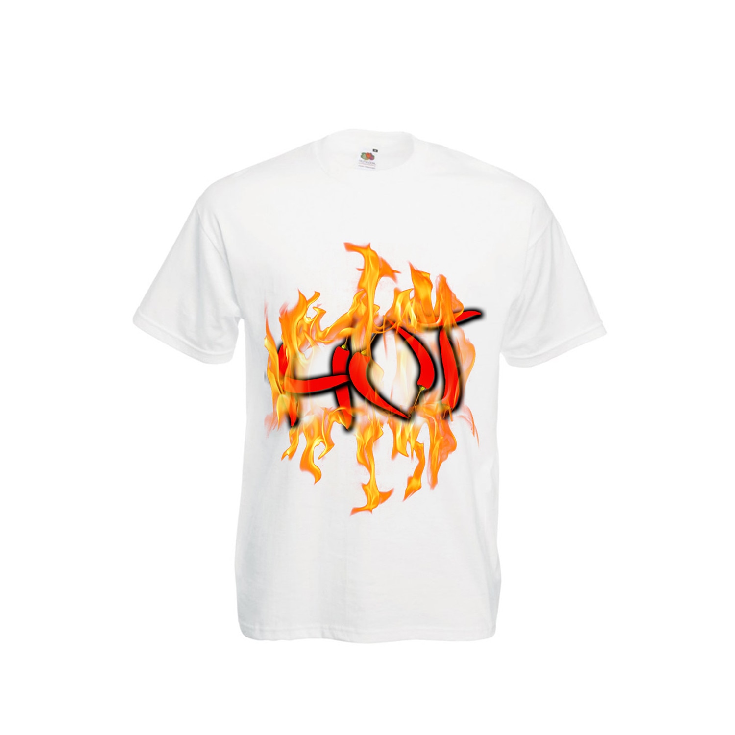 Tricou personalizat Fruit of the Loom Hot alb M