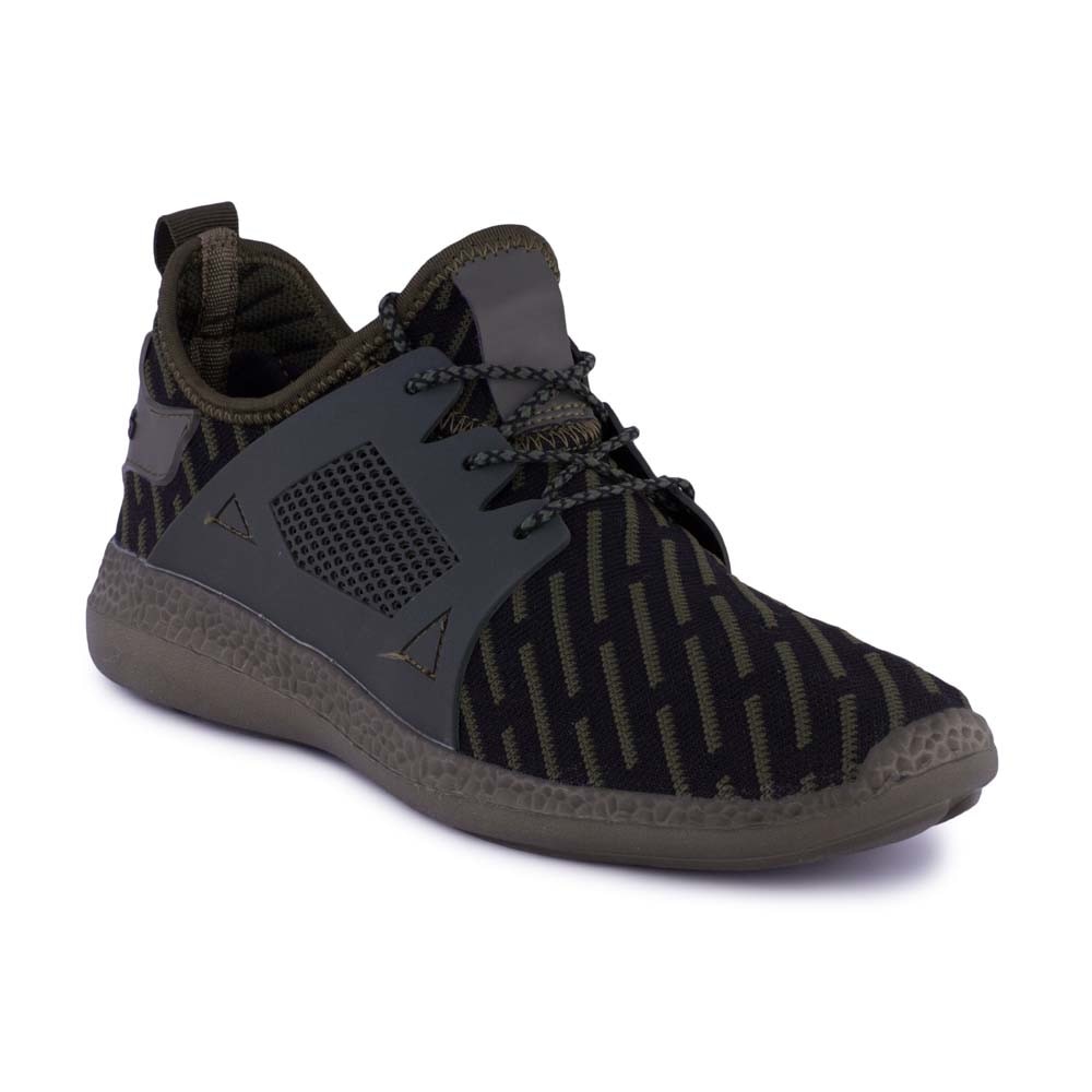 Pantofi sport barbati, Jumex Collection, negru-kaki, cu sireturi