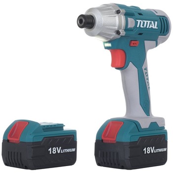 Masina de insurubat cu impact 18V/LED Li-ion,48 accesorii,2 acumulatori-TOTAL Masina de insurubat cu impact 18V/LED Li-ion,48 accesorii,2 acumulatori-TOTAL