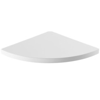 Raft de colt cu suport fixare ascuns, 25x25 cm, Arly, MDF Alb