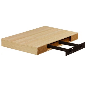 Polita perete cu suport fixare ascuns, 30x23.5x3.8 cm, Arly, MDF Stejar Polita perete cu suport fixare ascuns, 30x23.5x3.8 cm, Arly, MDF Stejar