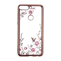 Husa Diamond pentru Huawei Y7 Prime (2018), Rose Gold