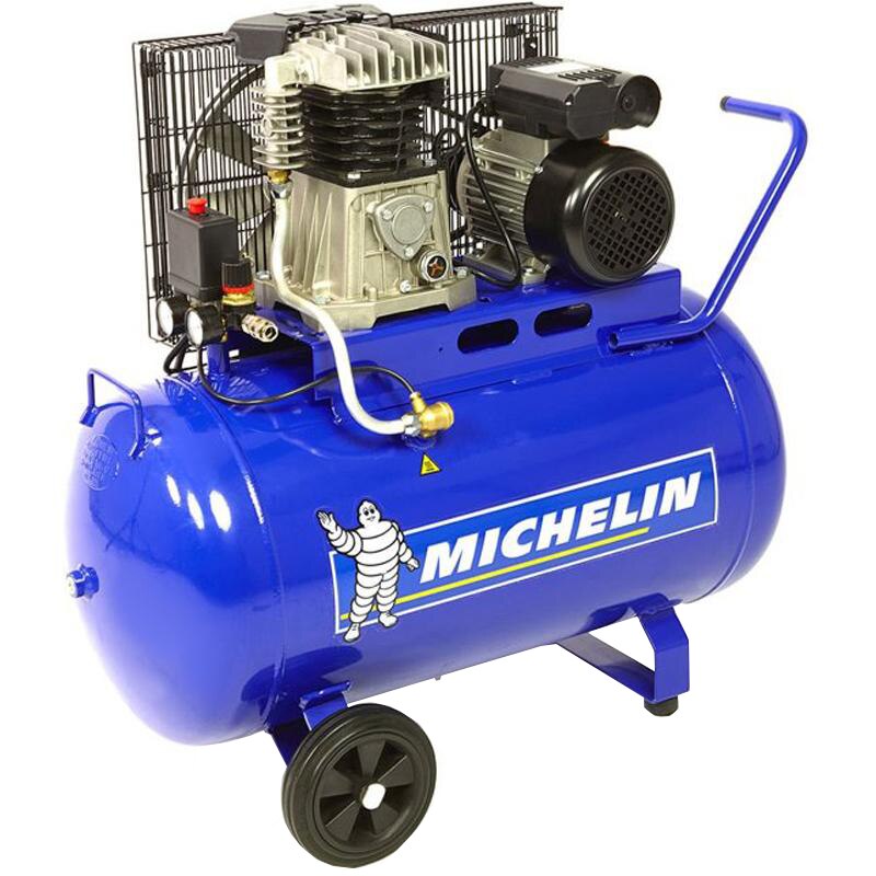 Compresor profesional Michelin MB100/348, 2250 W, 220 V, 330 l/min debit aer, 100 l capacitate rezervor, 10 bar presiune lucru