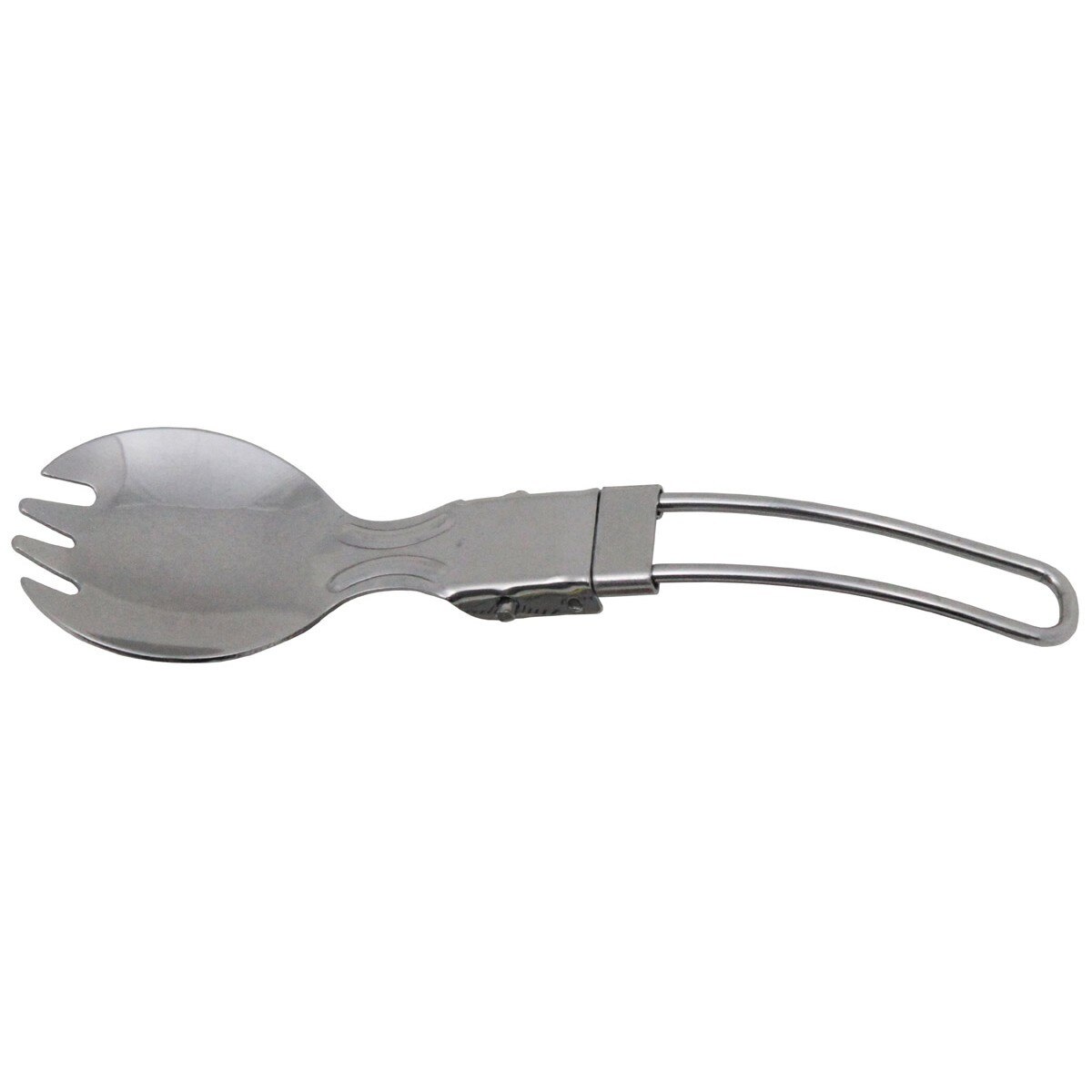 Tacam camping pliabil spork, set furculita si lingura inox