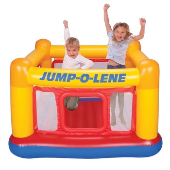 Castel gonflabil Intex JUMP-O-LENE, 174cm x 174cm, podea moale Castel gonflabil Intex JUMP-O-LENE, 174cm x 174cm, podea moale