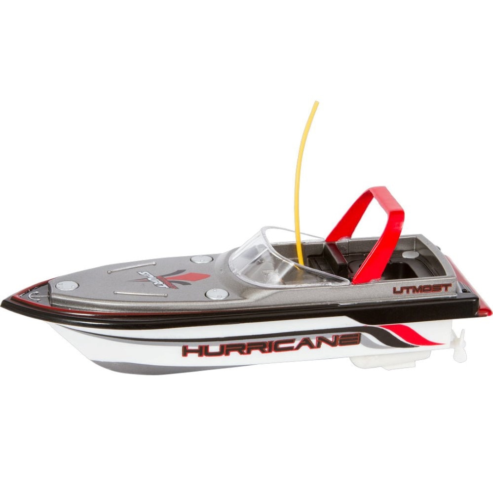 Barca RC cu telecomanda Mini Speed Boot RTR rosie cu acumulator, 135mm