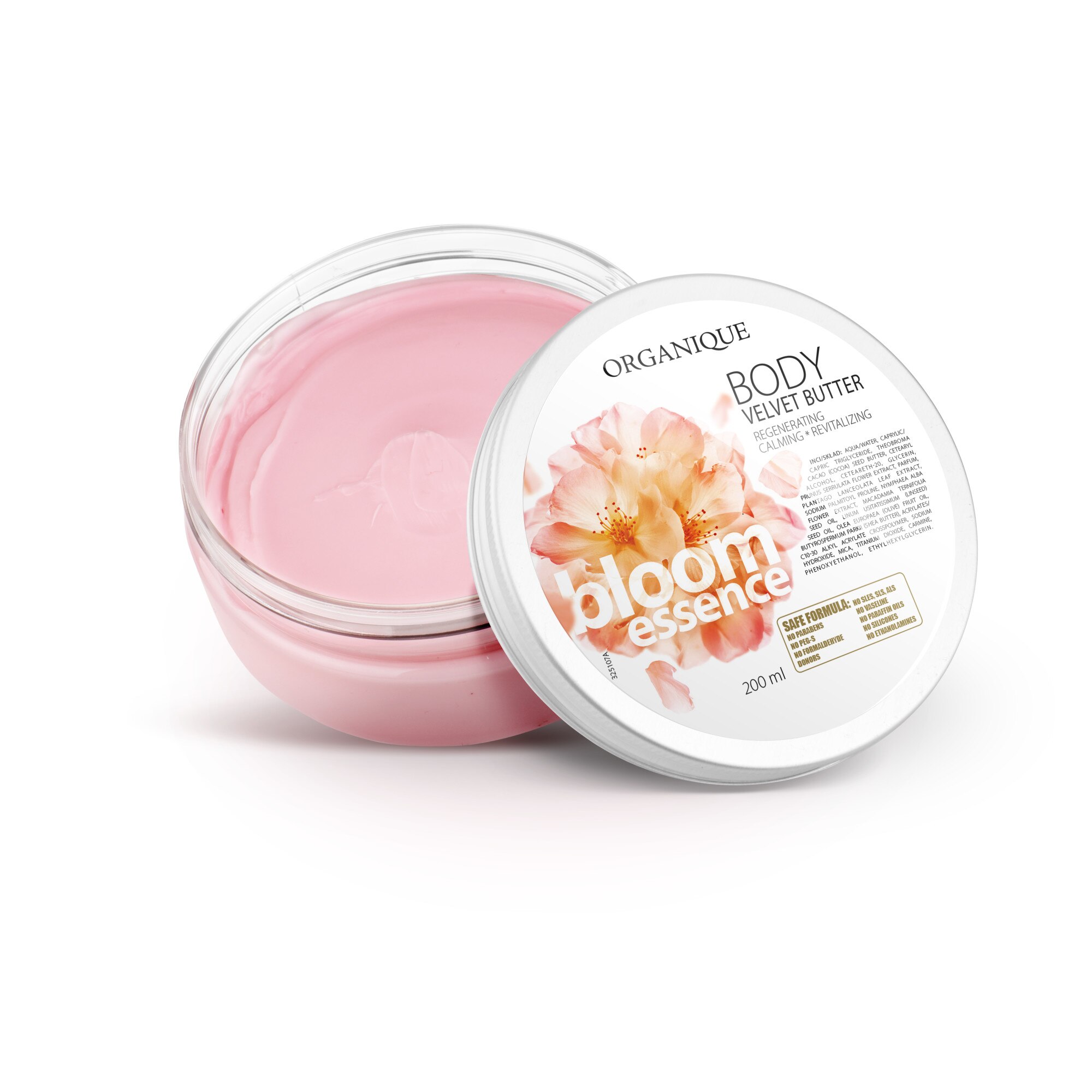 Unt corp, Organique, cu floare de cires si nufar, 200 ml