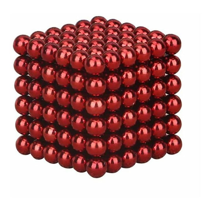 Zanox Ügyességi játék, 216 db mágnesgolyó, piros, 5 mm