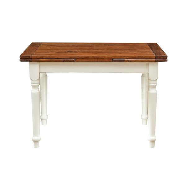 Masa extensibila - alb/nuc, Mobila lemn masiv, TUSCAN FURNITURE, Lemn masiv,120(210) X 80 X 80 cm