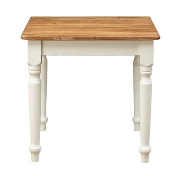 Masa fixa - alb/natur, Mobila lemn masiv, Tuscan Furniture, Lemn Masiv, 80 x 80 x 78 cm Masa fixa - alb/natur, Mobila lemn masiv, Tuscan Furniture, Lemn Masiv, 80 x 80 x 78 cm