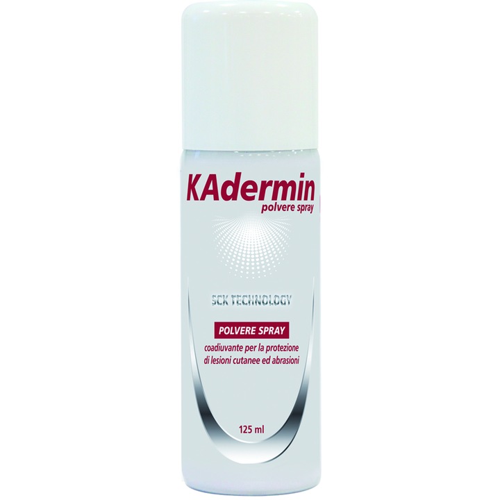 KAdermin, Spray tip pulbere pentru tratarea ranilor si arsurilor, ideal pentru copii si adulti, 125 ml