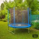 GTR PRO Blue Sky Trambulin kék, védőhálóval, 244 cm