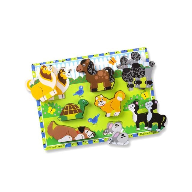 Puzzle Melissa & Doug Animale preferate 8 piese