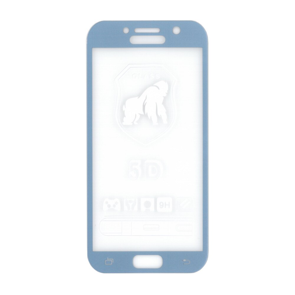Folie sticla full size cu adeziv pe toata suprafata, EuroCELL, pentru Samsung Galaxy A5 2017, albastru