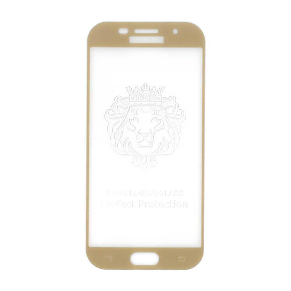 Folie sticla full size cu adeziv pe toata suprafata, EuroCELL, pentru Samsung Galaxy A5 2017, auriu