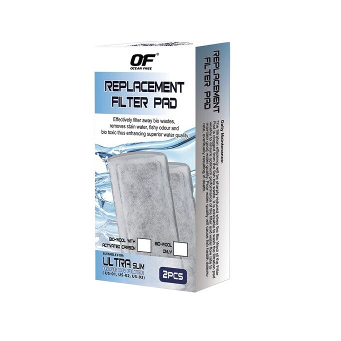 Material filtrant Bio Pad si carbune activ pentru filtru Ultra Slim Hang On