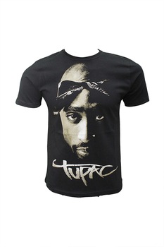 Tricou barbati, Tupac, Negru Tricou barbati, Tupac, Negru