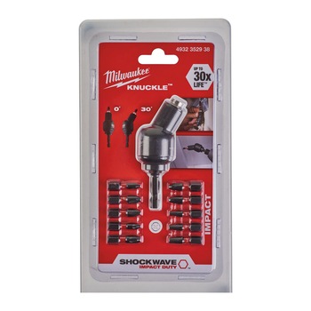 Set 10 biti + adaptor Knuckle Shockwave Milwaukee Set 10 biti + adaptor Knuckle Shockwave Milwaukee
