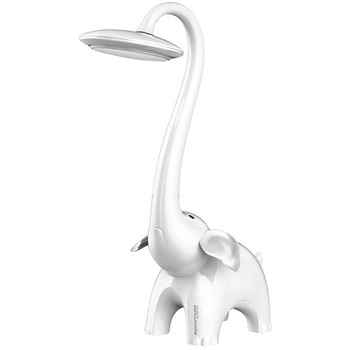 Lampa de birou Promate Snorky, 6W, LED, forma elefant, alb Lampa de birou Promate Snorky, 6W, LED, forma elefant, alb