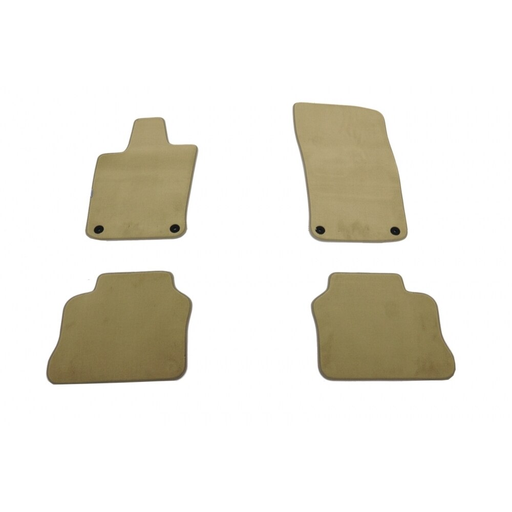 Set 4 covorase auto PETEX din mocheta, bej, compatibil cu Porsche Panamera 09/2009-10/2016
