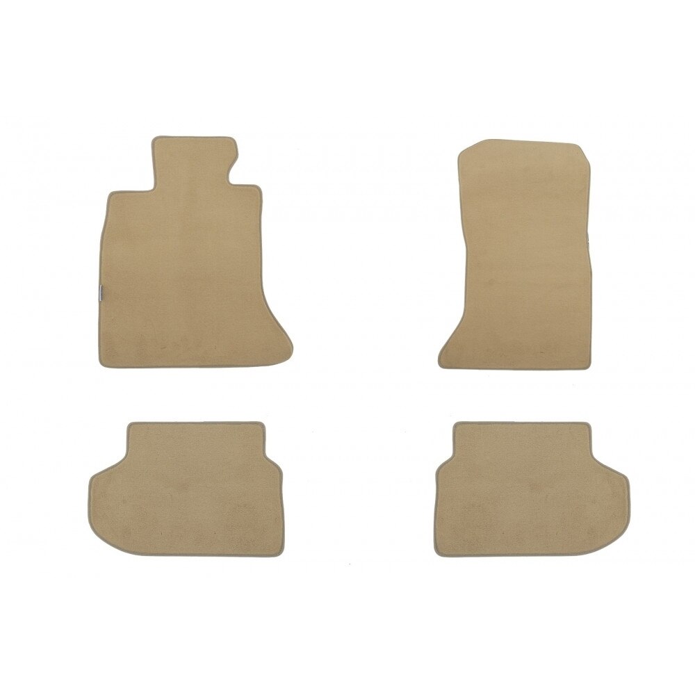 Set 4 covorase auto PETEX din mocheta, bej, compatibil cu BMW 5er (F10) 10/2013-01/2017, 5er (F11) Touring 10/2013-05/2017
