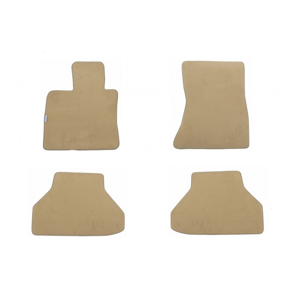 Set 4 covorase auto PETEX din mocheta, bej, compatibil cu BMW X6 (E71) 06/2008-11/2014