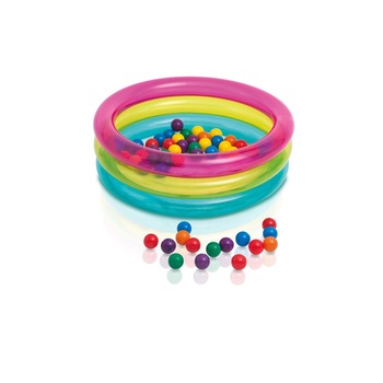 Piscina gonflabil Zola® 50 bile colorate, 86 cm Piscina gonflabil Zola® 50 bile colorate, 86 cm