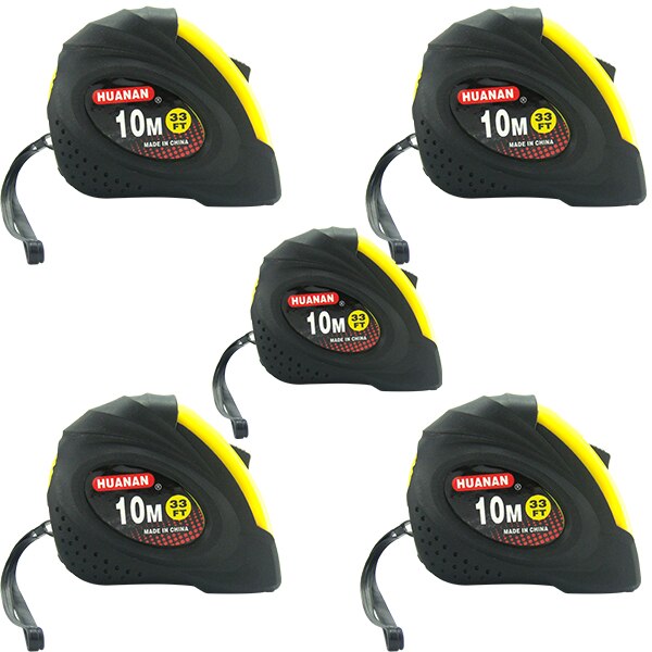 Pachet - 5 x Ruleta 10M cu protectie cauciuc, 2 blocaje si magnet