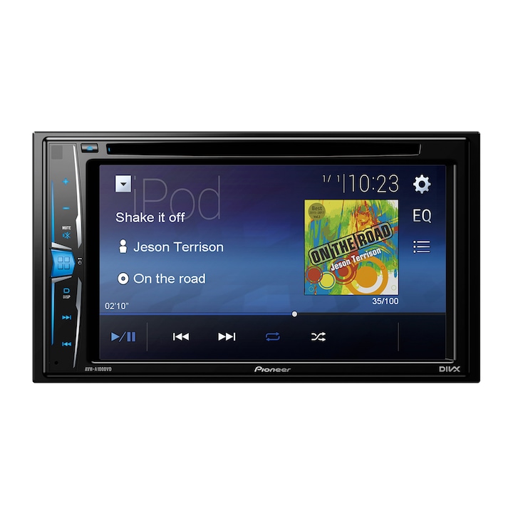 Multimedia player auto Pioneer AVH-A100DVD, 2DIN, CD/DVD, ecran tactil de 6.2inch, 4x50W, USB, AUX, iesire video, iPod control