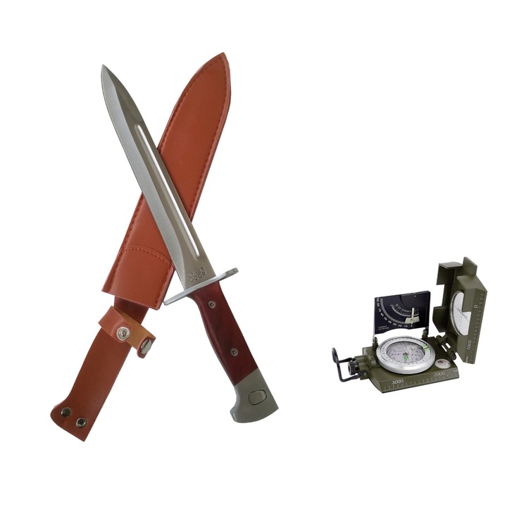 Pachet format din Busola profesionala ARM-20RO si baioneta AKM CCCP 34.5 cm