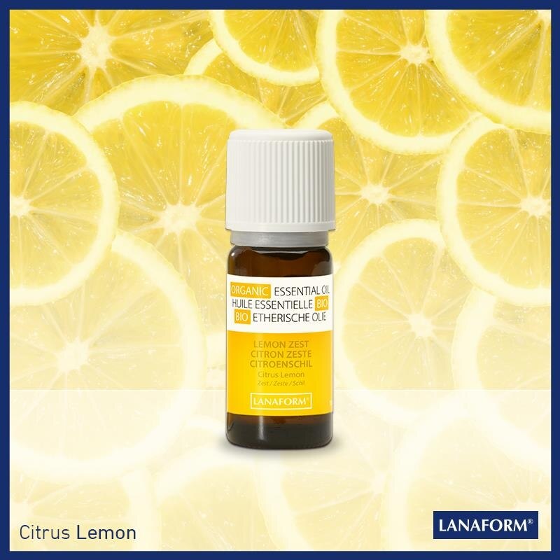 Ulei esential organic cu aroma de lamaie 100 % organic, anti-bacterian si purificator