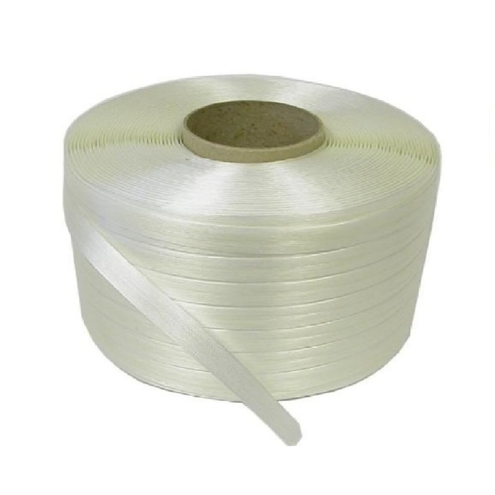 Пакетажна лента BrandPAPER PES, Безшевна, Полиестерен текстил, 19 мм x 600 м