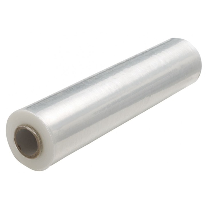 Raklap 120 tekercs stretch fólia kézi használatra 3, 30 kg/tekercs, 23 Mic, nettó fólia 3 kg és kartoncső 300g
