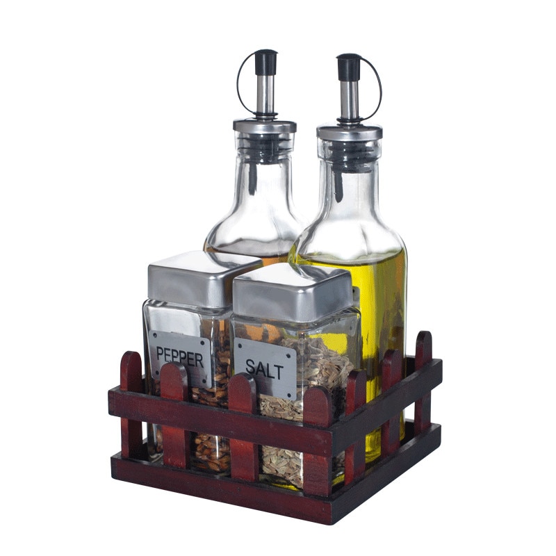 Oliviera RAKI 5 piese cu suport lemn GARDUT