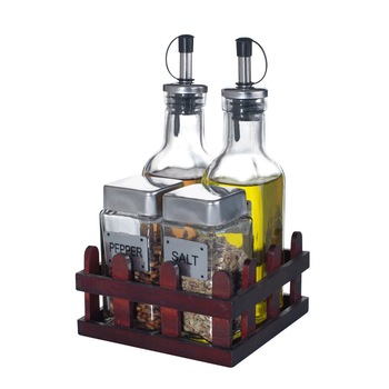 Oliviera RAKI 5 piese cu suport lemn GARDUT Oliviera RAKI 5 piese cu suport lemn GARDUT