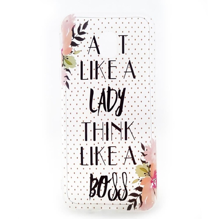 Samsung Galaxy J3 2017 szilikon védőtok üzenettel - Love Laugh Life