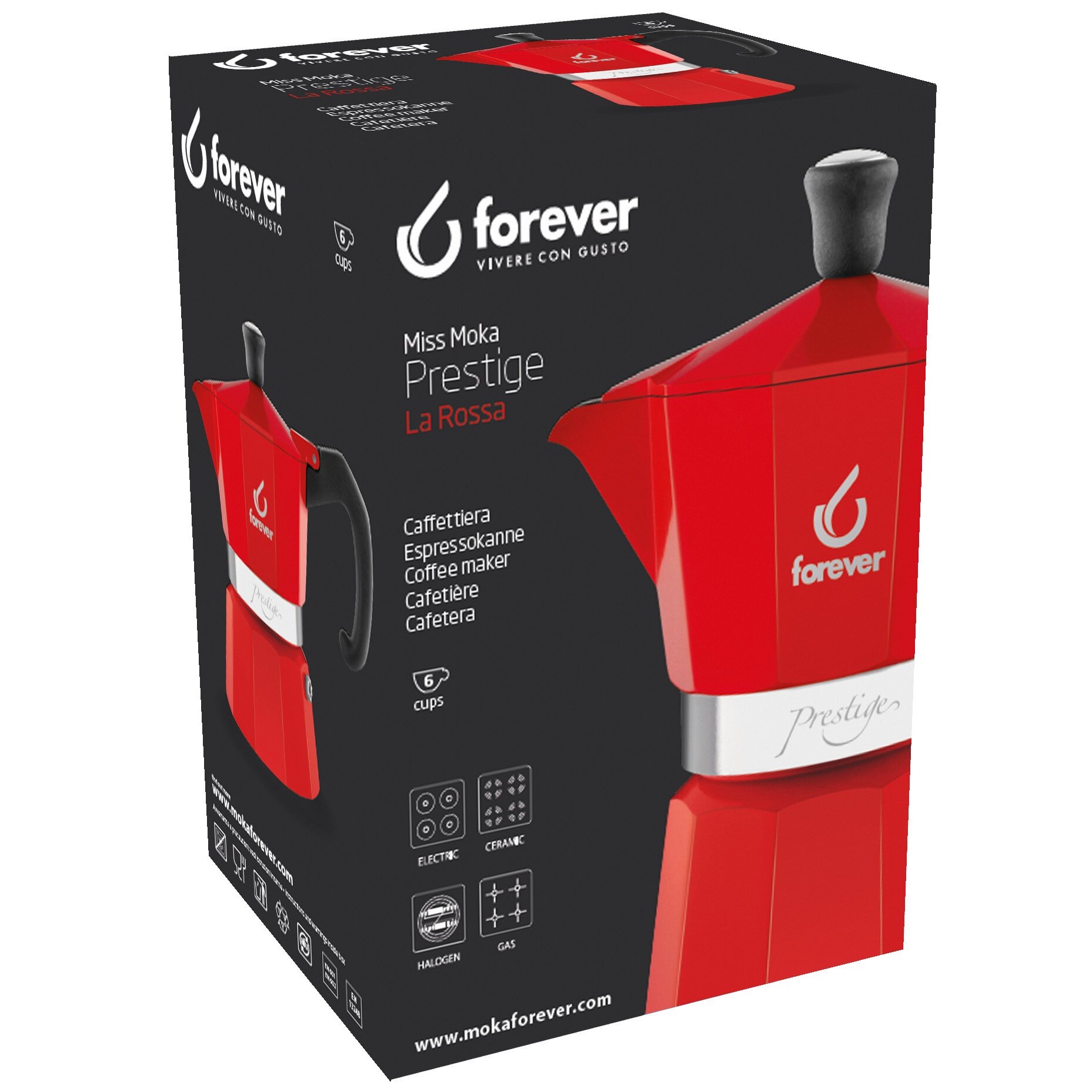 Forever Miss Moka Prestige színes kávéfőző Forever Miss Moka Prestige színes kávéfőző