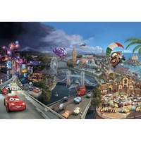 fototapet copii disney cars world cod 8-400  dimensiuni h - 254  l - 368  lavabil usor de montat si de curatat adeziv inclus imagen 52_0_
0