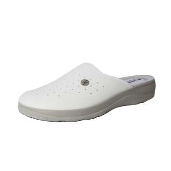 Saboti medicali confortabili,Inblu,pentru barbati,interior piele naturala, Alb Saboti medicali confortabili,Inblu,pentru barbati,interior piele naturala, Alb