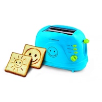 Toaster multifunctional Esperanza Smiley, 600W, 7 niveluri de rumenire, Albastru
