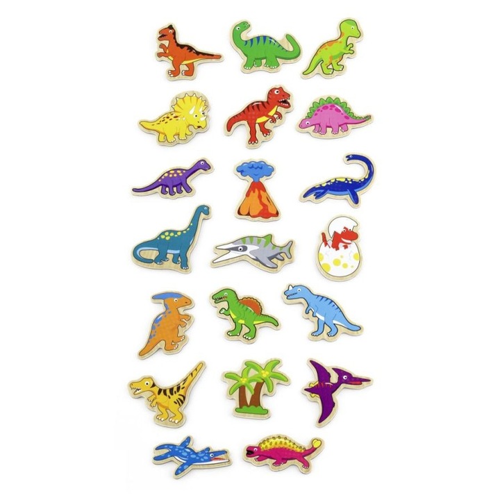 Viga fa mágneses dinoszaurusz készlet 20 db