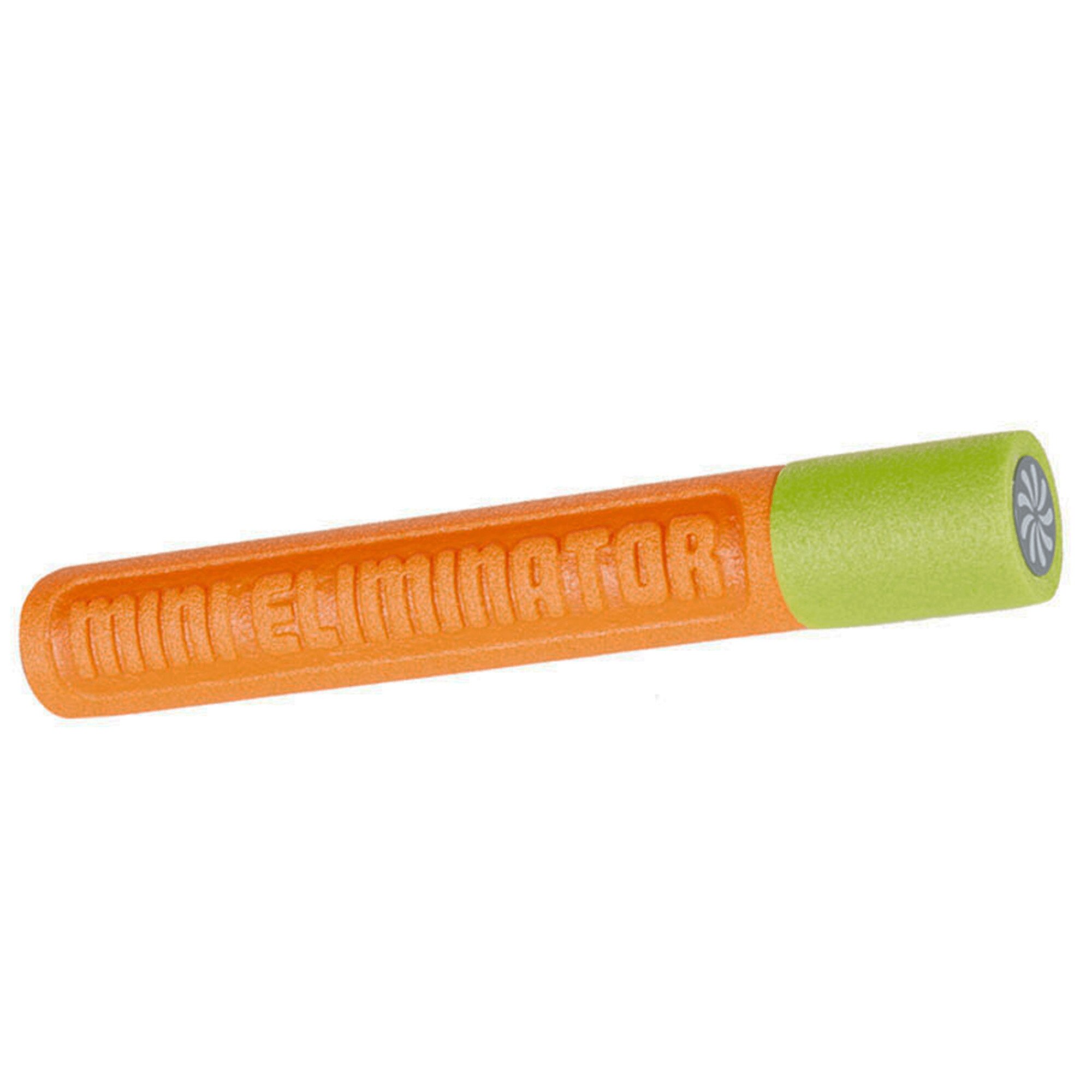 Mini-pistol cu apa cilindric Happy People, raza actiune 6 m, portocaliu/verde