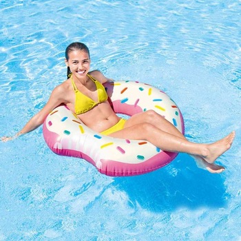 Colac gonflabil Intex, 1.07mx99 cm, cu ilustratii, Roz Colac gonflabil Intex, 1.07mx99 cm, cu ilustratii, Roz