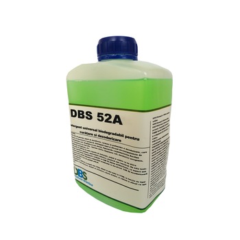 Detergent profesional concentrat antistatic multi-uz biodegradabil pentru curatare si dezodorizare DBS 52A 1L Detergent profesional concentrat antistatic multi-uz biodegradabil pentru curatare si dezodorizare DBS 52A 1L