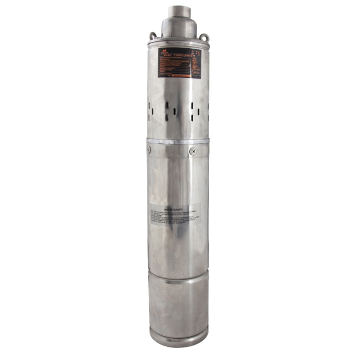 Pompa submersibila cu snec Evotools, 750W, diametru pompa 4", racord refulare 1", debit 50L/min, cablu 10m